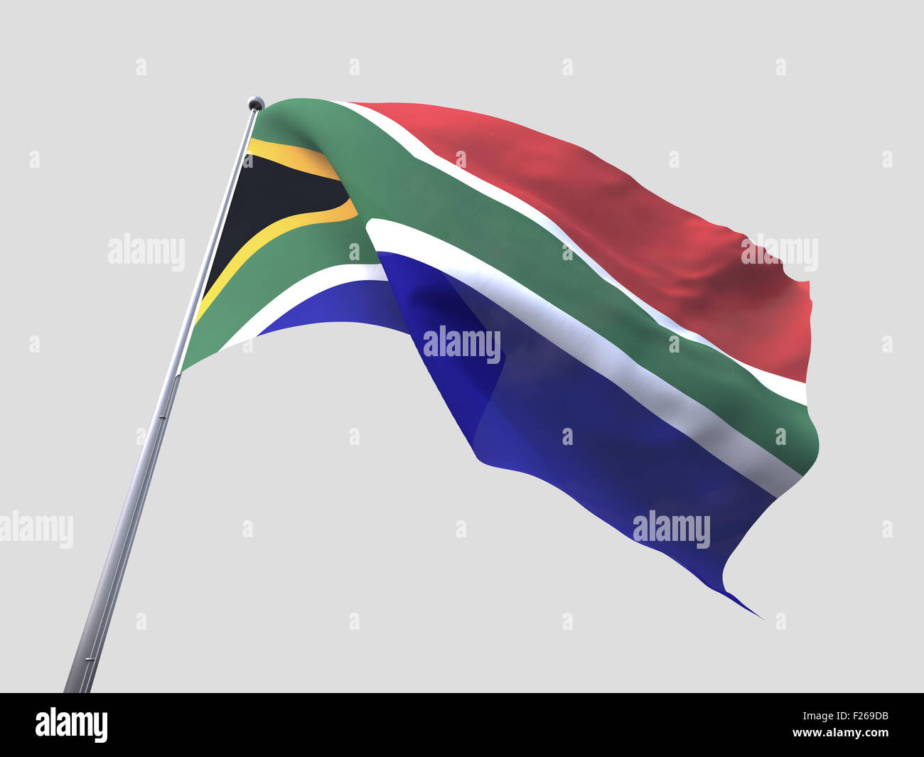South africa flag flying hi-res stock photography and images - Alamy