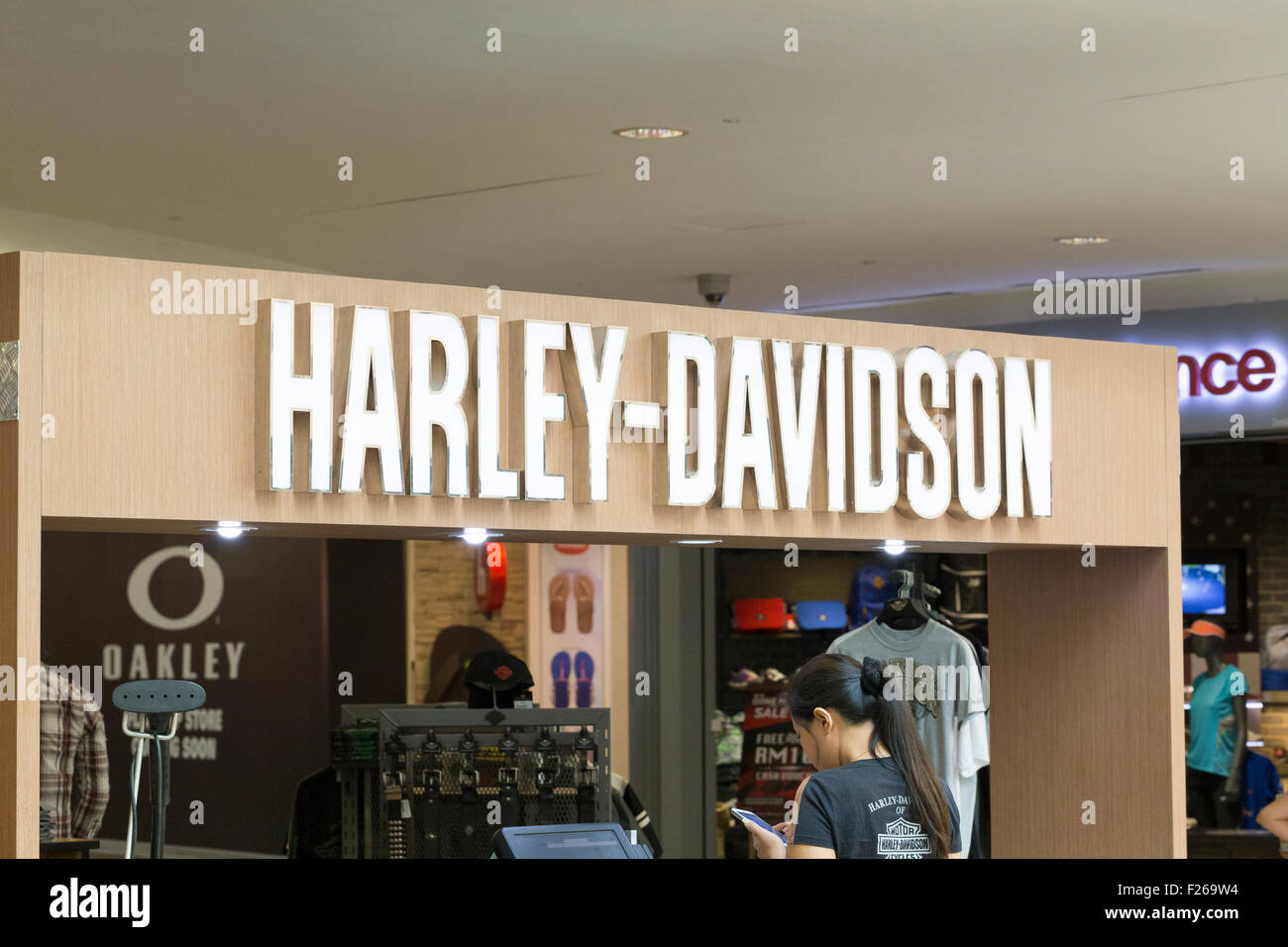 Harley Davidson shop Stock Photo