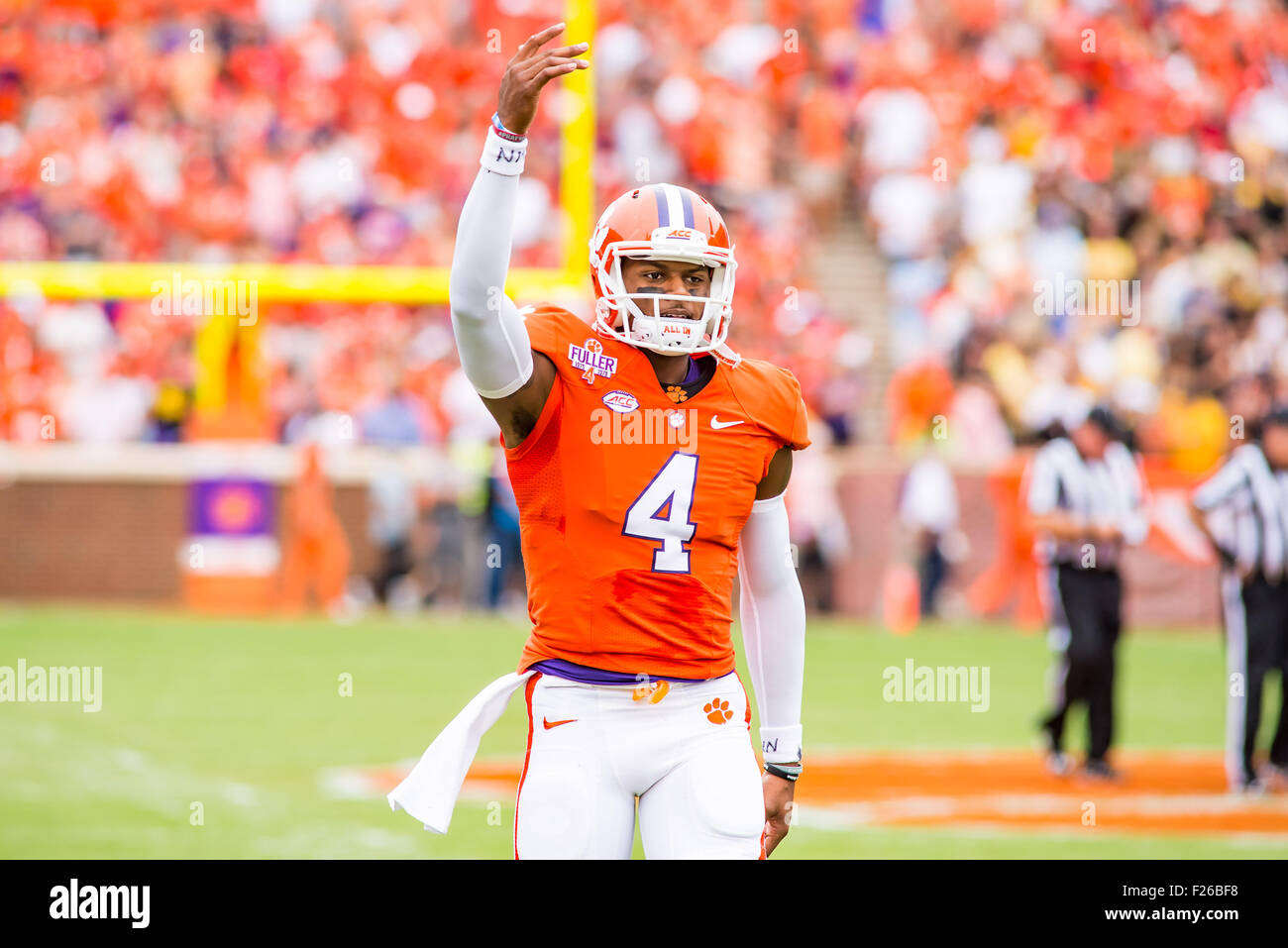Clemson Tigers Quarterback Deshaun Watson 4 Fires Up The