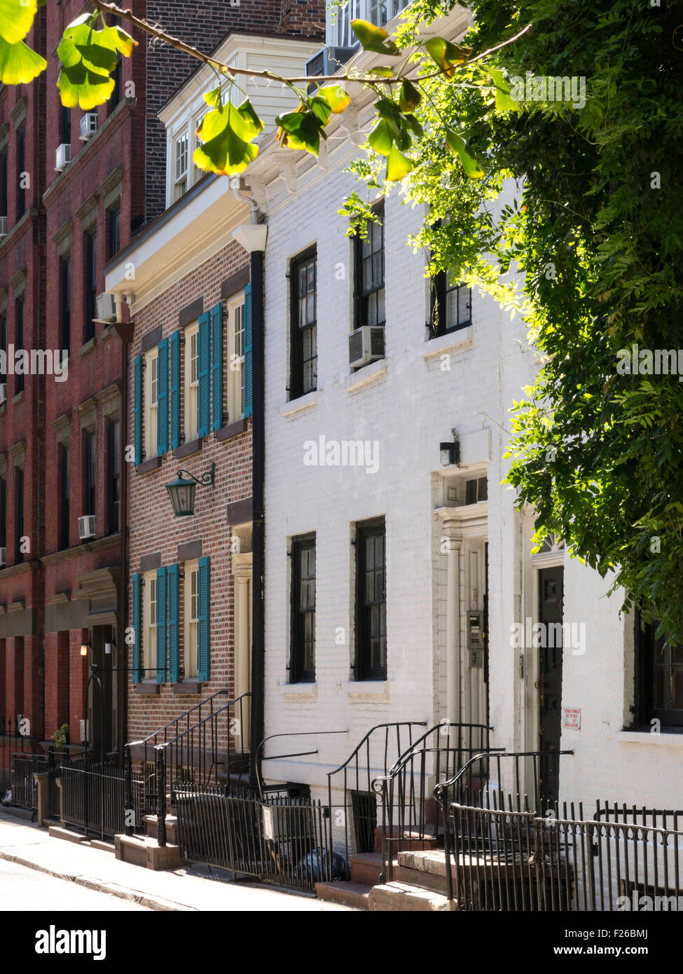 Brownstones in Greenwich Village, NYC Stock Photo Alamy