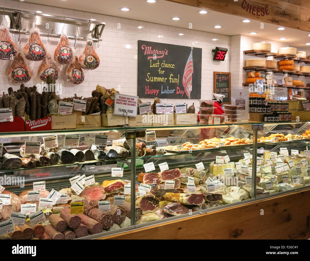 Murray's Cheese Store in Greenwich Village, NYC, USA Stock Photo Alamy