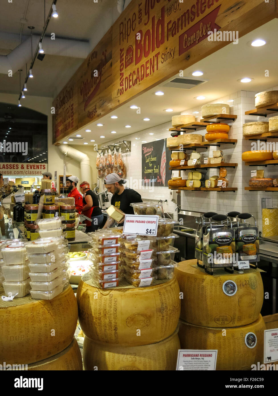 Murray's Cheese Store in Greenwich Village, NYC, USA Stock Photo Alamy