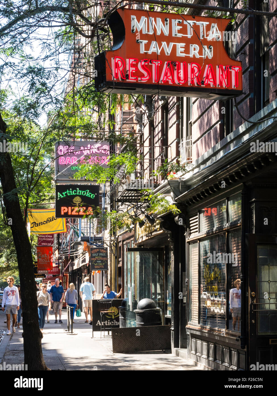 MacDougal Street, Greenwich Village, NYC Stock Photo Alamy