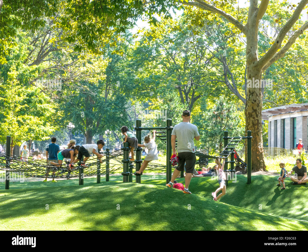 Playground in Washington Square Park, Greenwich Village, NYC Stock Photo Alamy