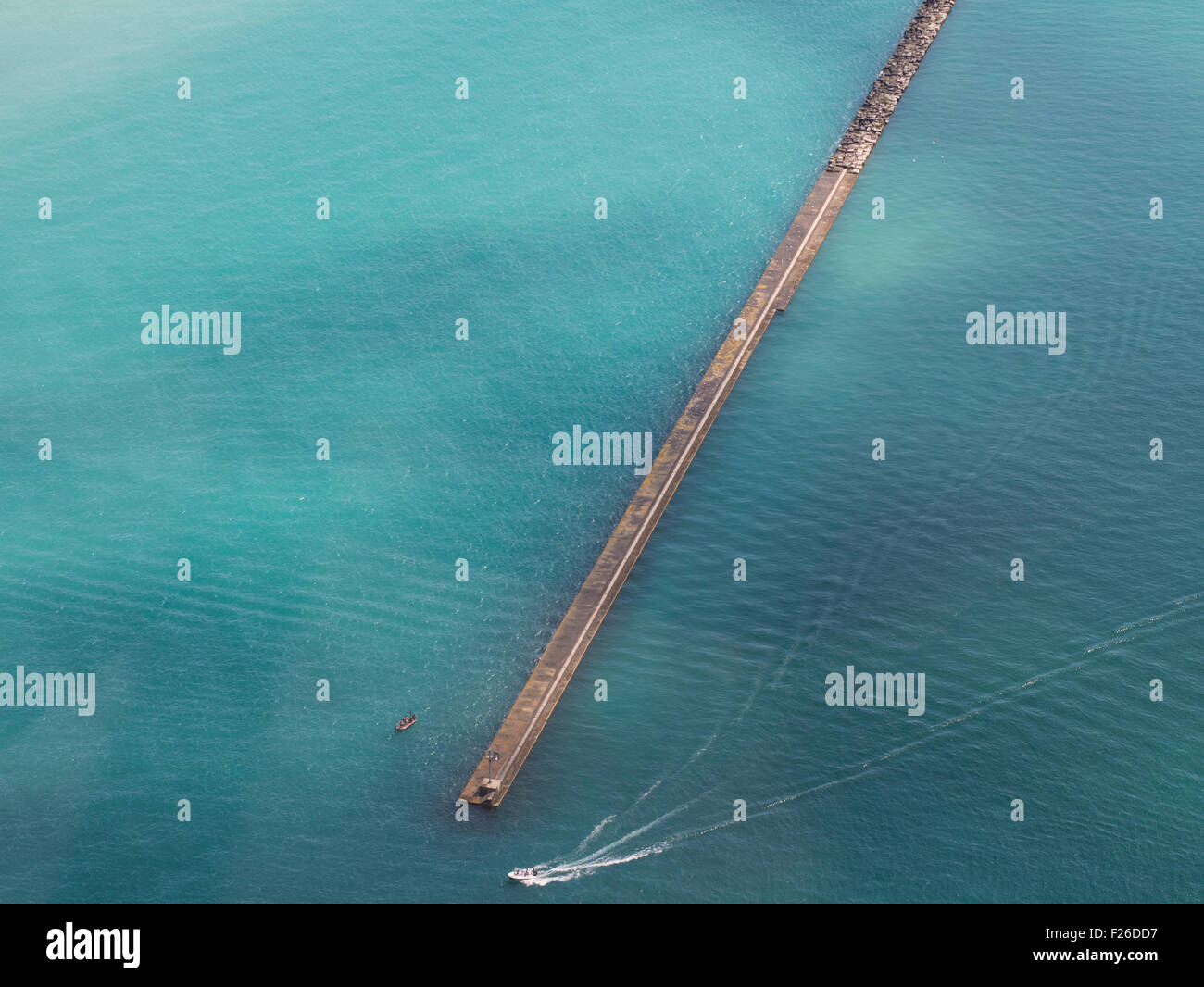 Aerial view of Lake Michigan Chicago IL Stock Photo - Alamy