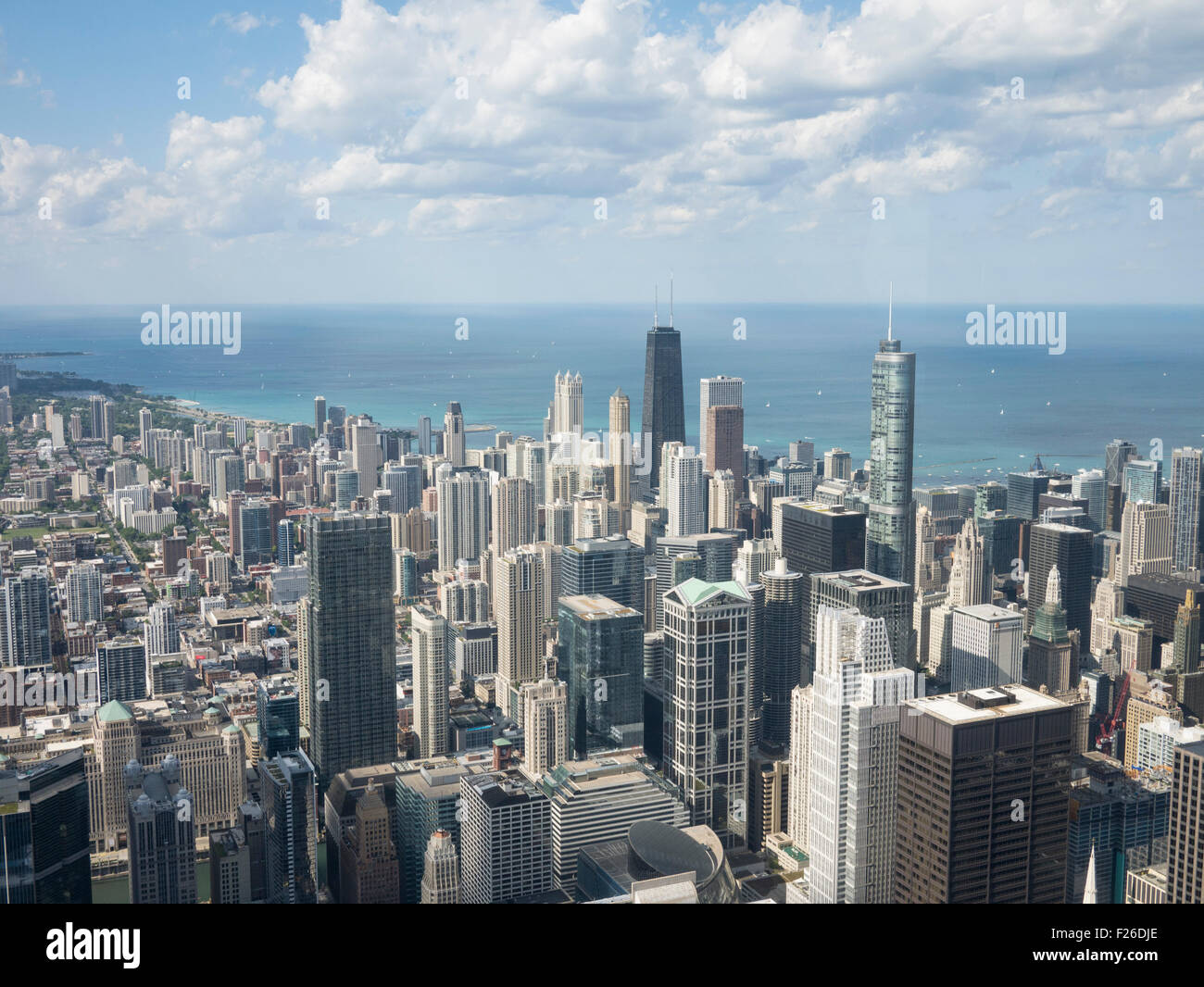 Aerial view of Chicago from Willis Tower Stock Photo - Alamy