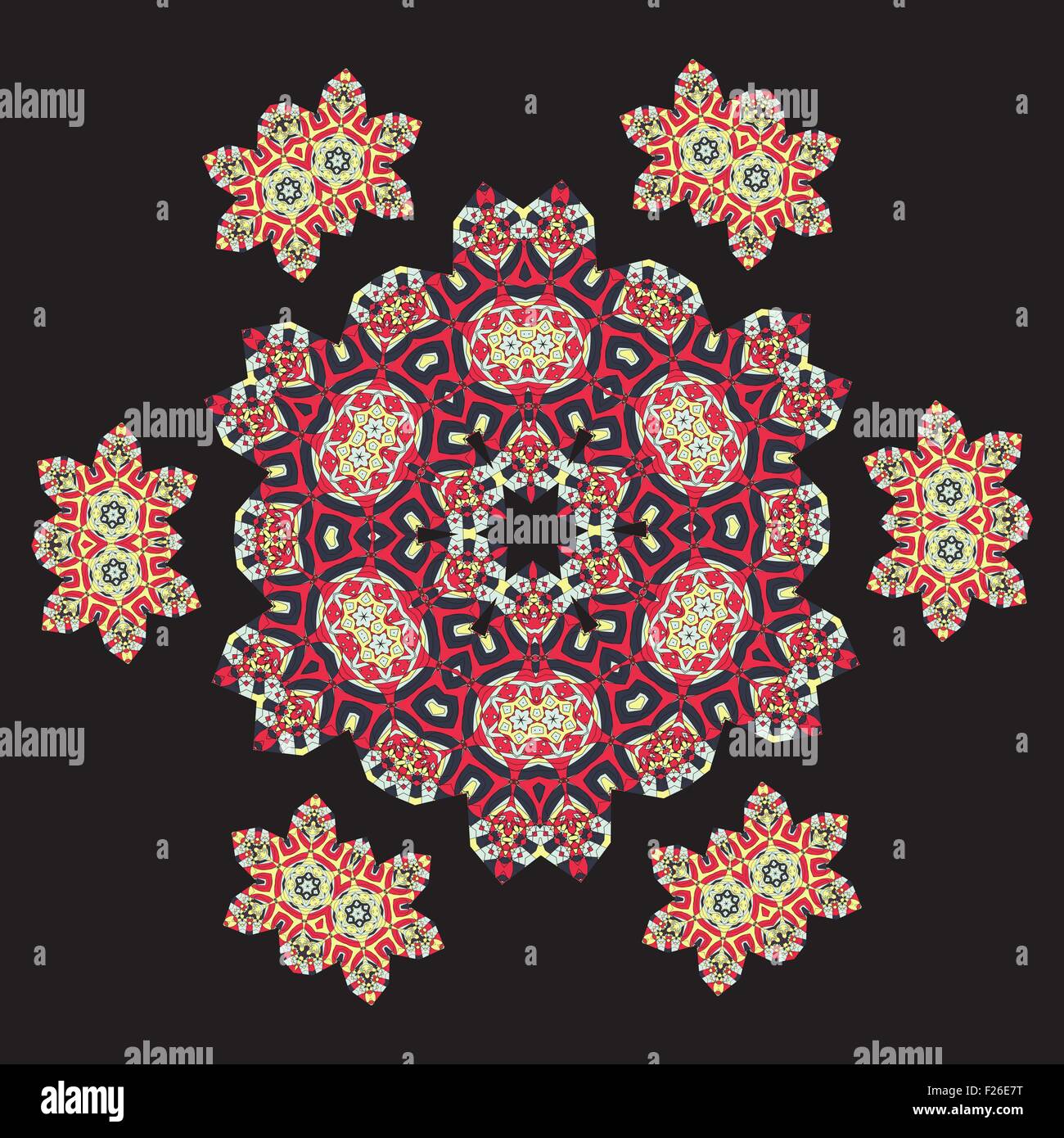 Mandala Wallpaper. Round frame Mandala. Circular Ornamental Pattern