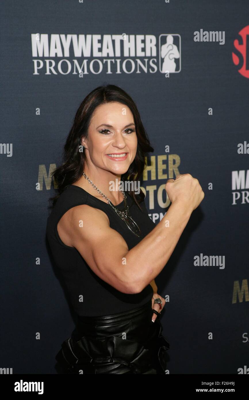 Las Vegas, NV, USA. 12th Sep, 2015. Jennifer Welter at arrivals for High Stakes: Mayweather Vs. Berto VIP Pre-Fight Party, MGM Grand Garden Arena, Las Vegas, NV September 12, 2015. Credit:  James Atoa/Everett Collection/Alamy Live News Stock Photo