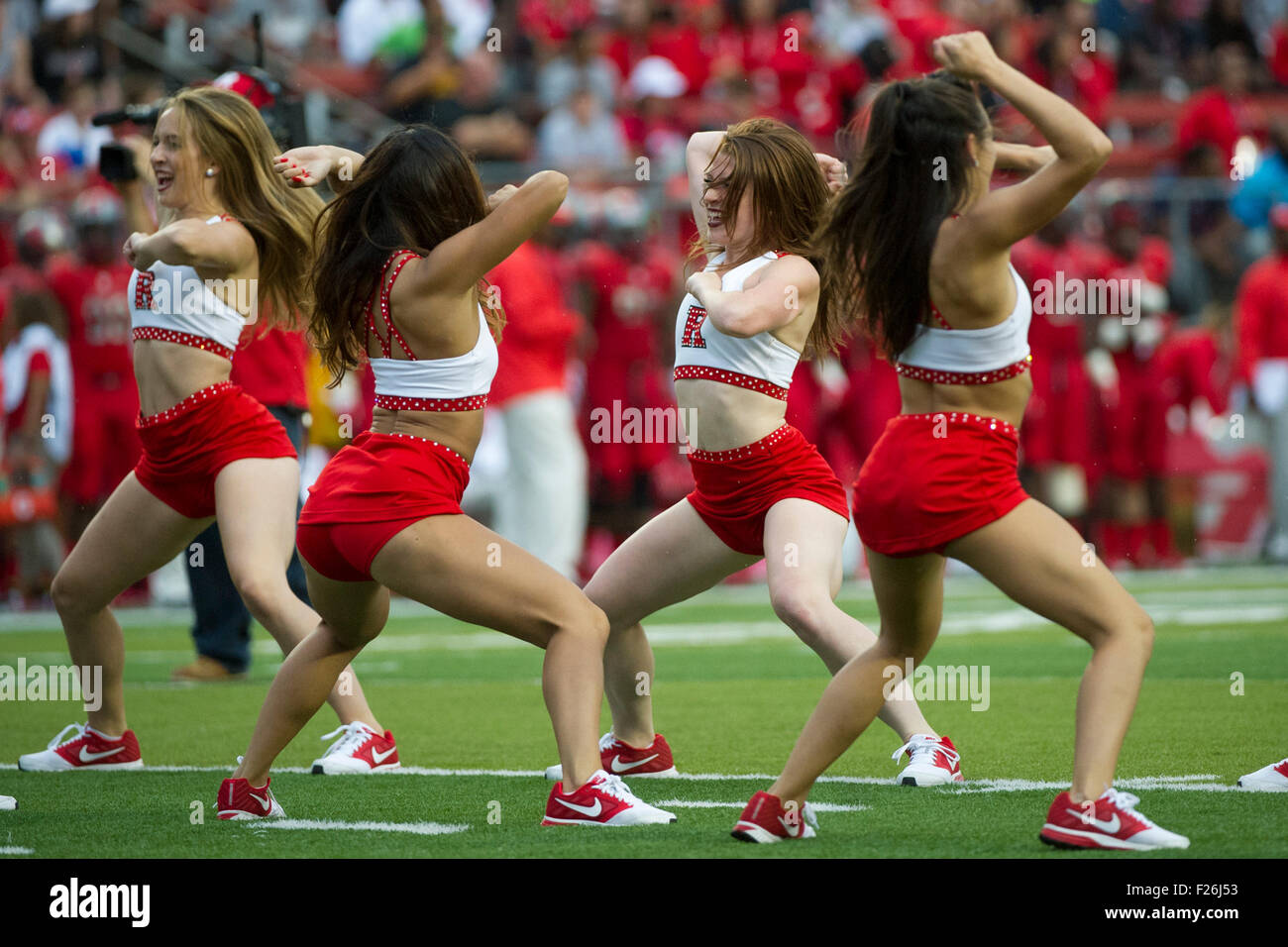 Rutgers scarlet knights cheerleaders hires stock photography and
