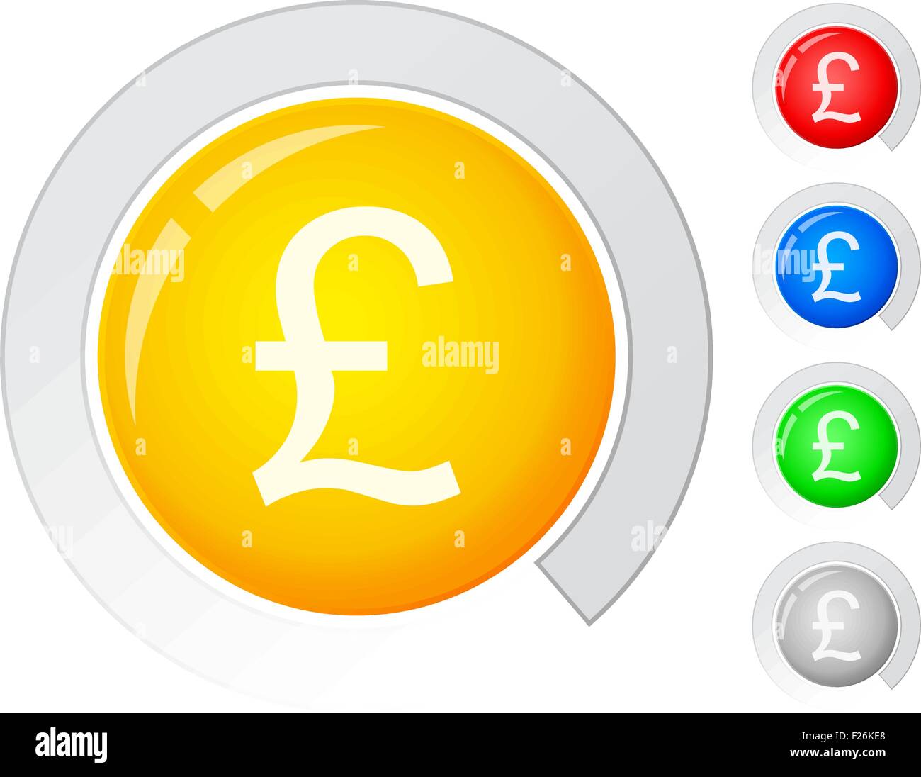 Circle buttons with pound symbol. Vector illustration Stock Vector Image & Art Alamy