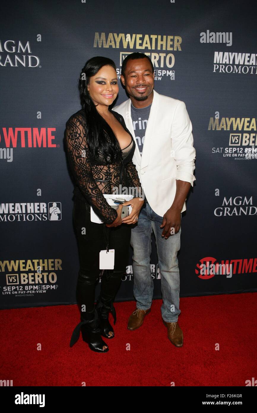 Las Vegas, NV, USA. 12th Sep, 2015. Girlfriend, Shane Mosley at