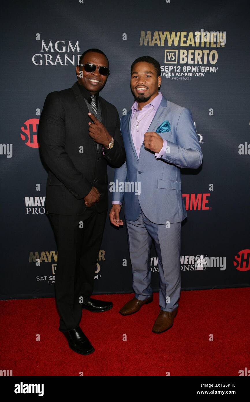 Las Vegas, NV, USA. 12th Sep, 2015. Kenny Porter, Shawn Porter at