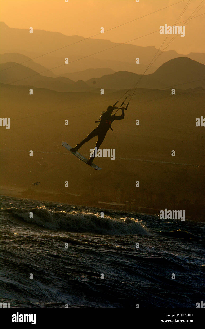 Kite Surfing Stock Photo Alamy