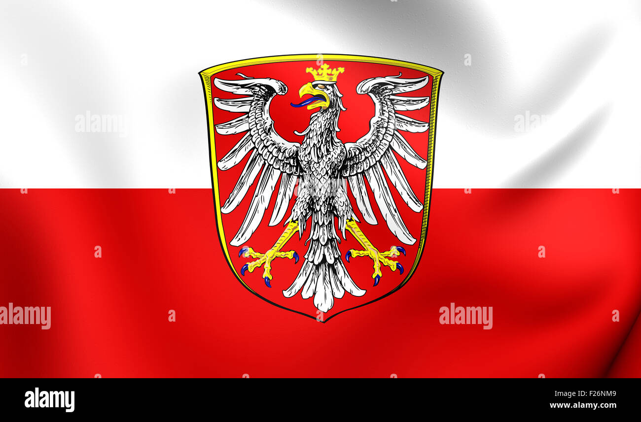 3D Flag of Frankfurt am Main, Germany. Close Up Stock Photo Alamy