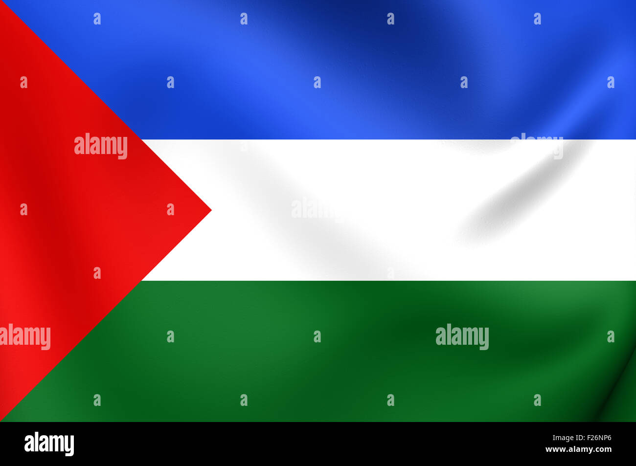 3D Flag of Guanacaste Province, Costa Rica. Close Up Stock Photo Alamy