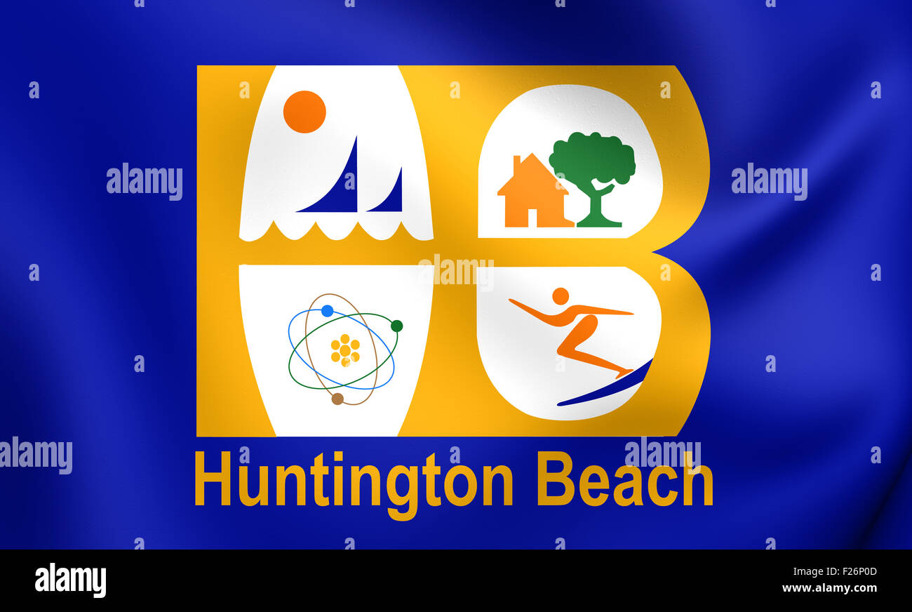 Huntington beach flag hi-res stock photography and images - Alamy