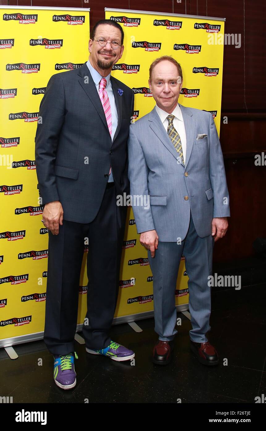 Opening night party for Penn and Teller On Broadway held at Sardi's