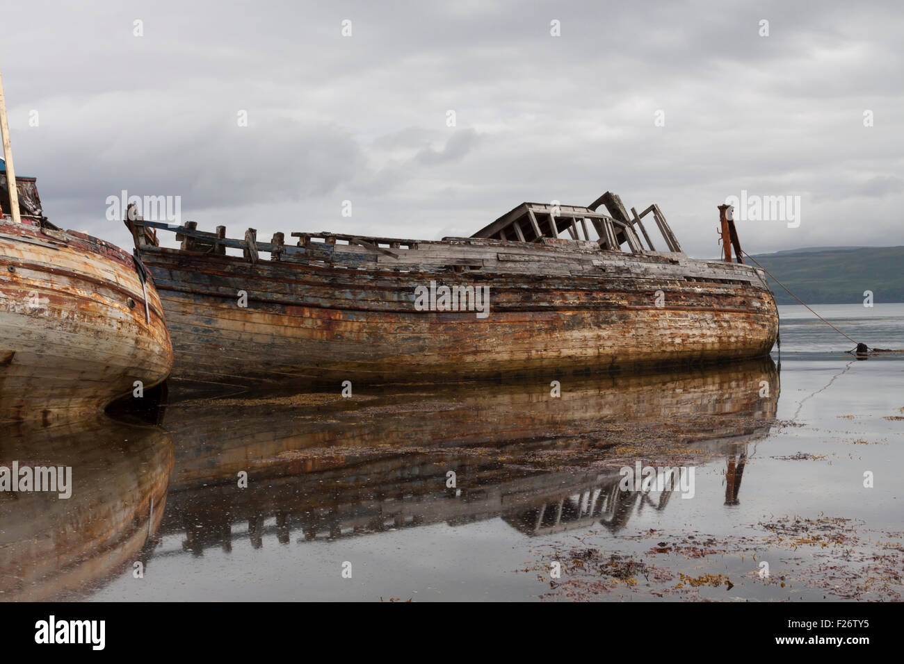 Old fishing boats, Salen, Isle of Mull, Scotland, UK Stock Photo - Alamy
