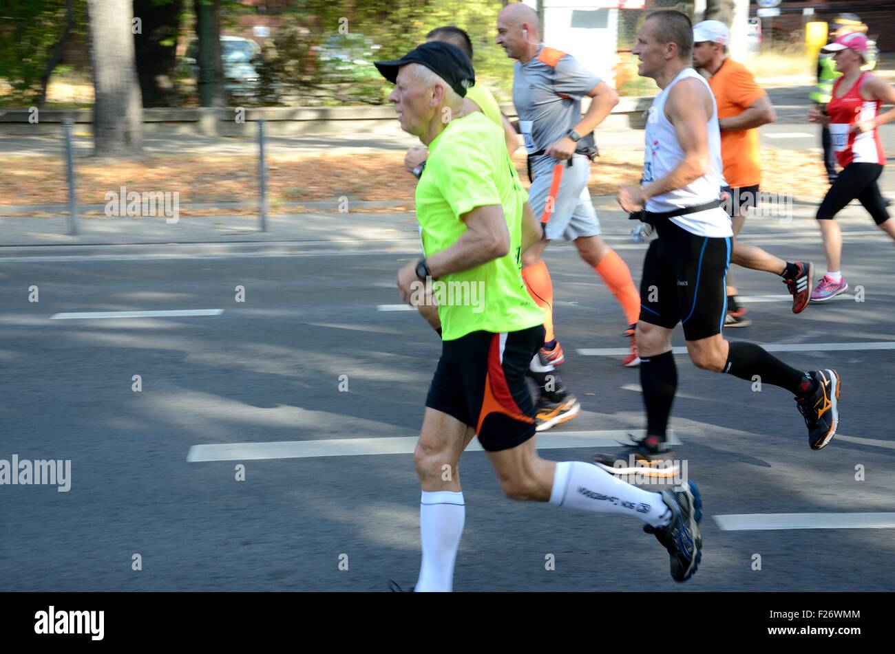 Polland Long Distance Runner Wroclaw, Poland. 13th September, 2015. Over five thousands runners from ...