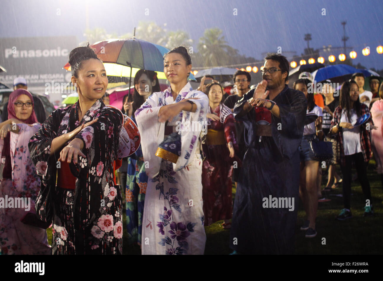 SHAH ALAM, MALAYSIA - SEPTEMBER 5: Bon-Odori Festival in Shah Alah,  on September 5, 2015. Participants in 'Bon Odori' festival, Stock Photo