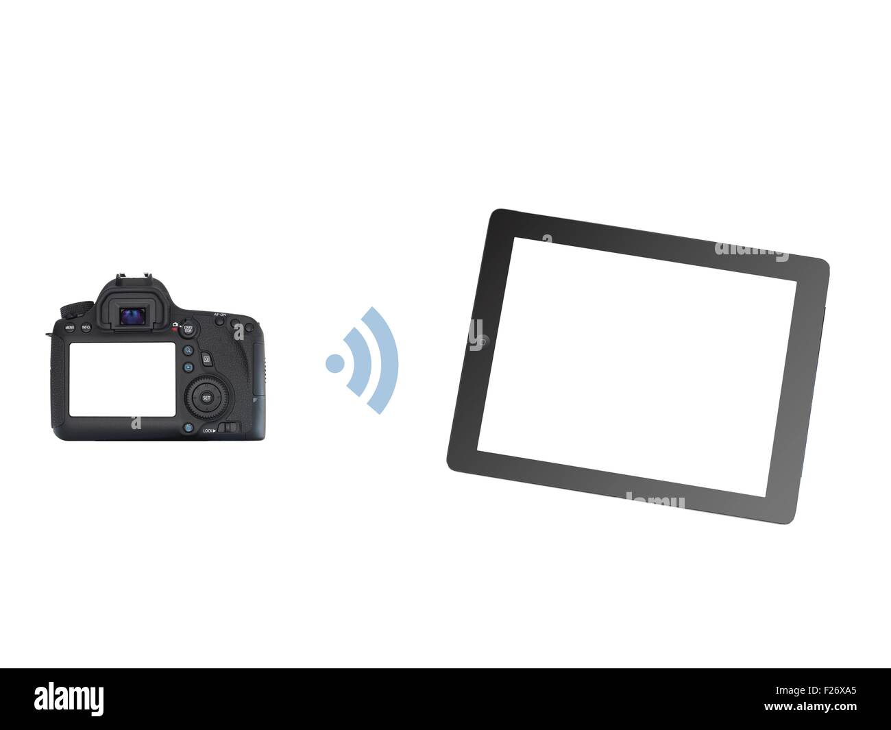 An image of a digital slr camera transferring images Stock Photo Alamy
