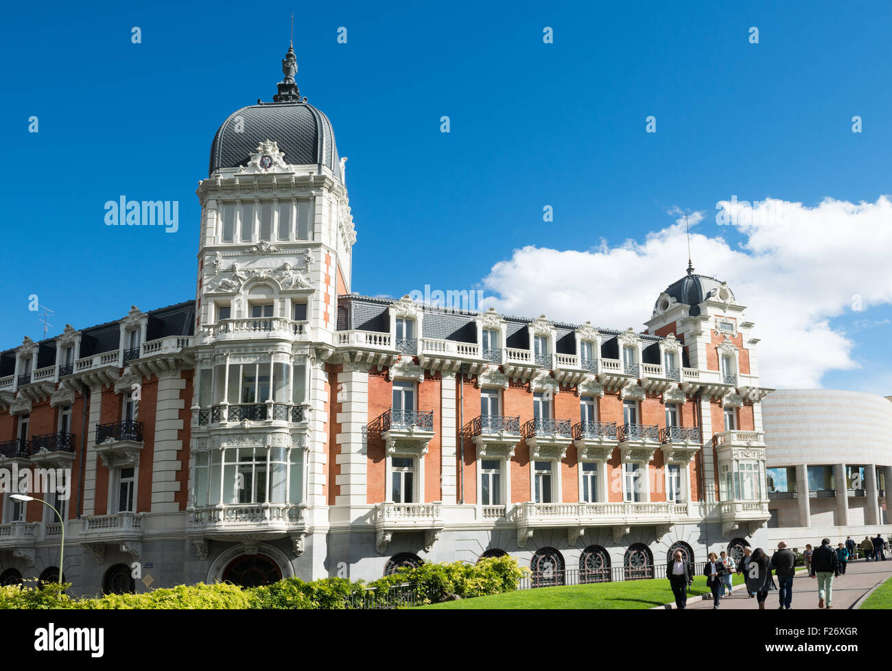 The old headquarter of Real Compania Asturiana de Minas in Madrid, Spain Stock Photo