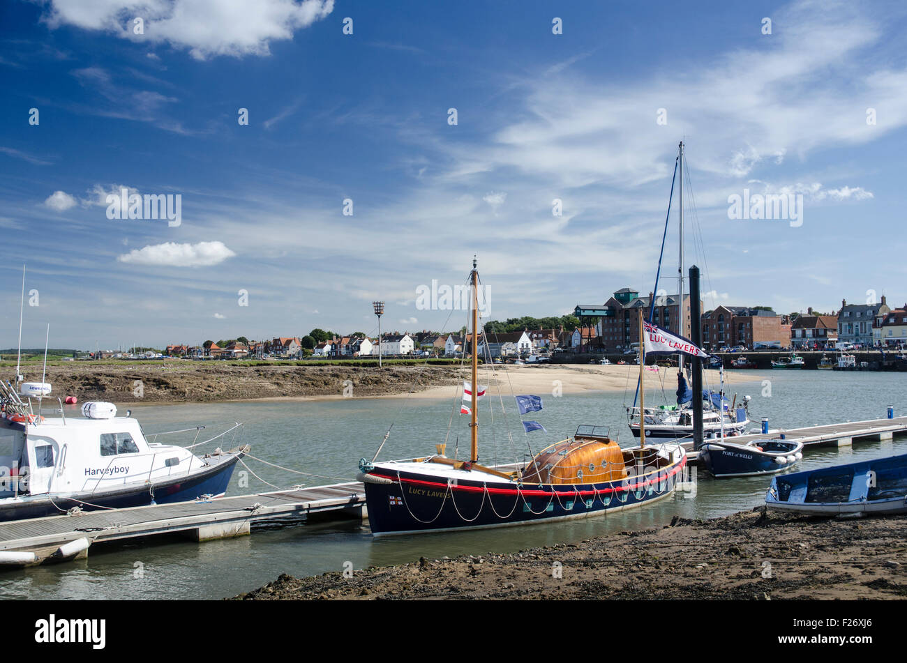 Lucy Lavers was an RNLI lifeboat at No 2 station at Aldeburgh from 1940 until 1959. Stock Photo