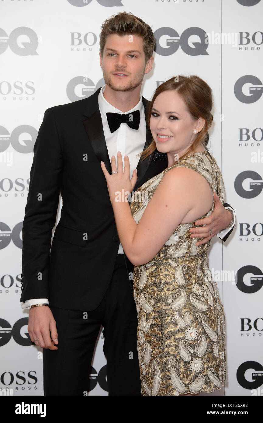 Jim Chapman and Tanya Burr at the GQ Men of the Year Awards 2015 Stock Photo