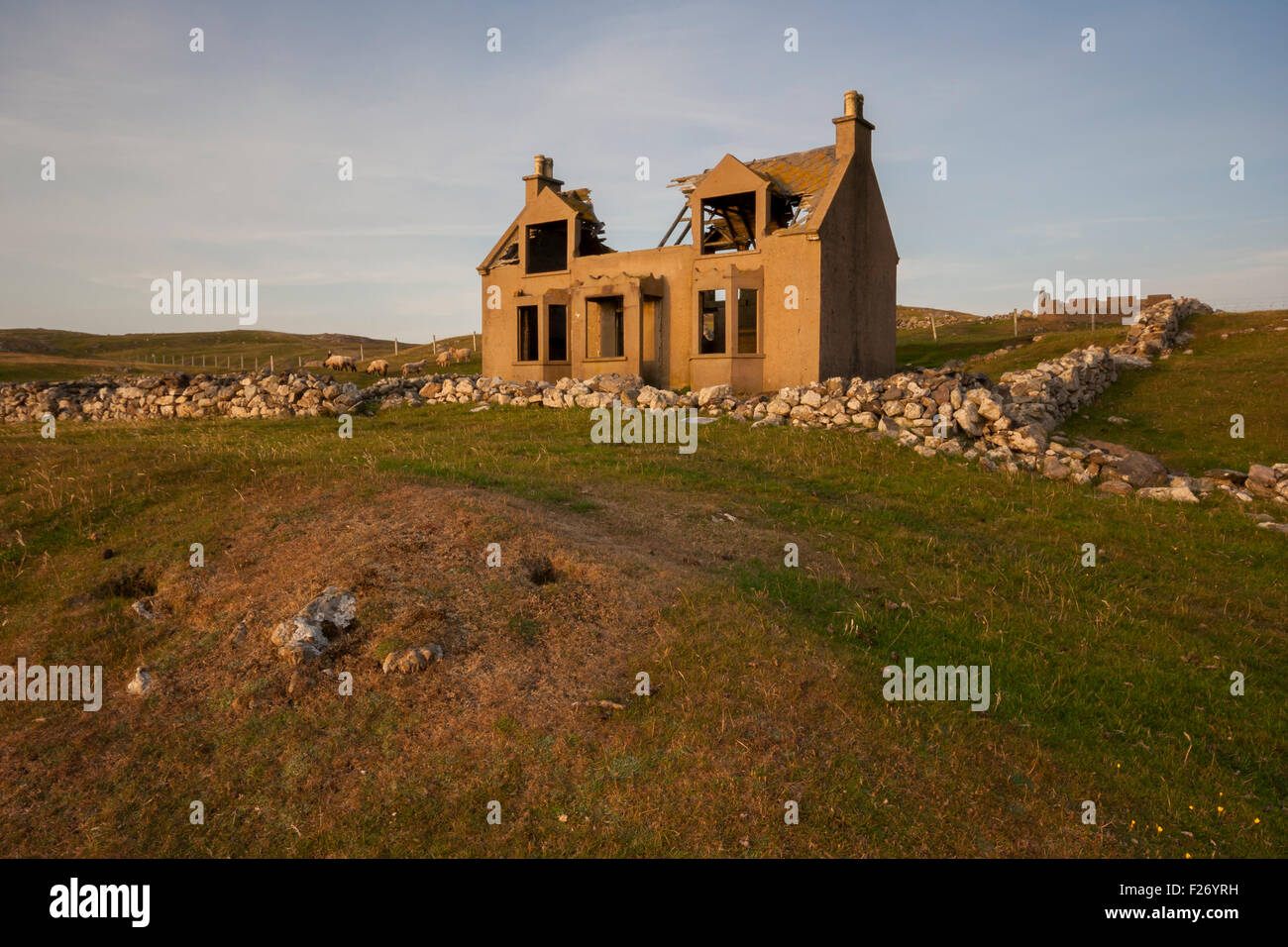 Old croft house, Gronataing, Walls, Shetland, Northern Isles, Scotland