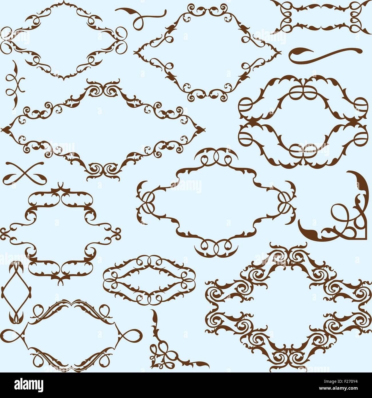 Gothic renaissance and baroque elements Stock Vector Images - Alamy