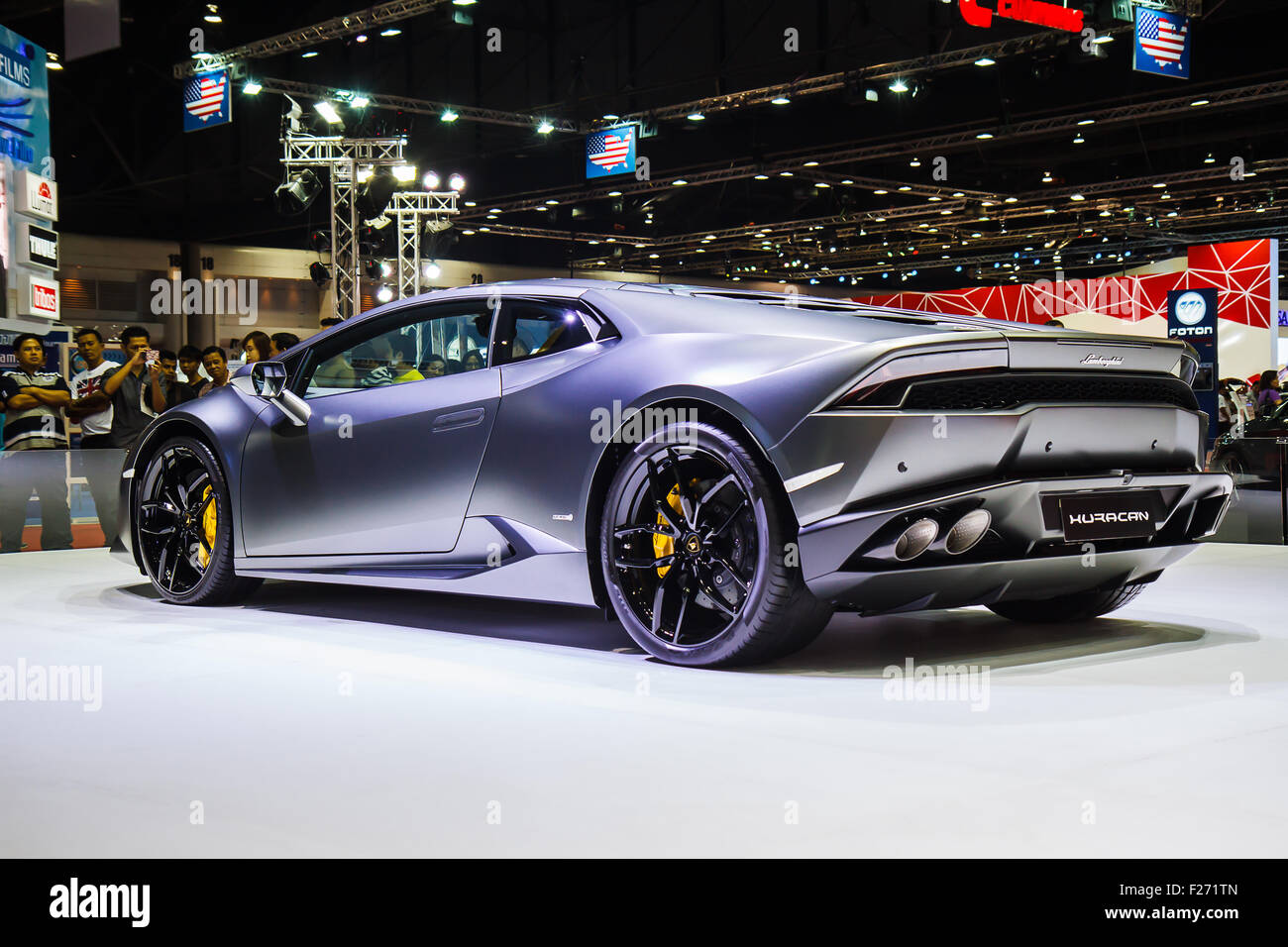 Bangkok, Thailand April 4, 2015 bikini car shows in 36