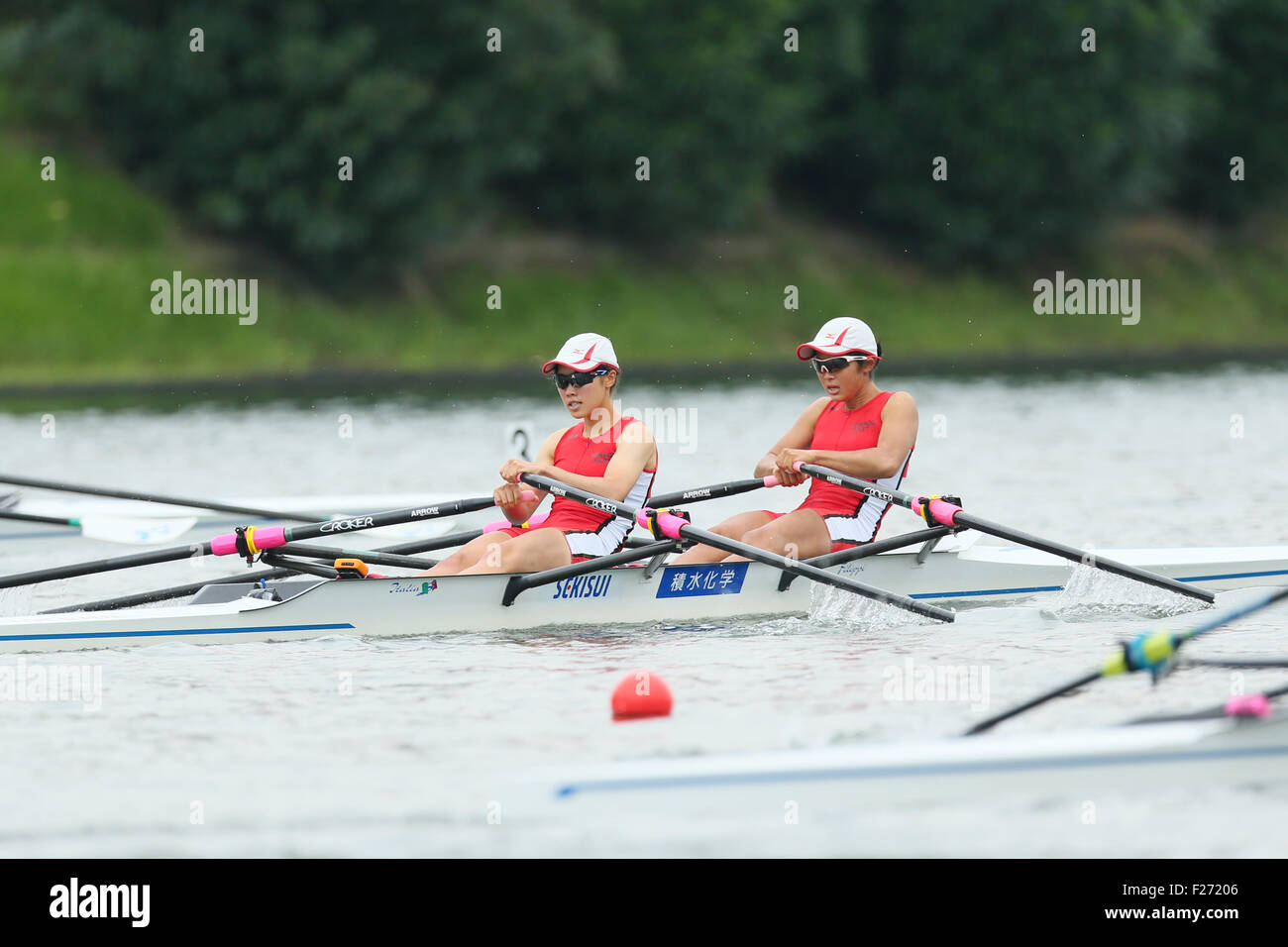 the Toda Olympic Rowing Course, Saitama, Japan. 13th Sep, 2015. Miharu ...