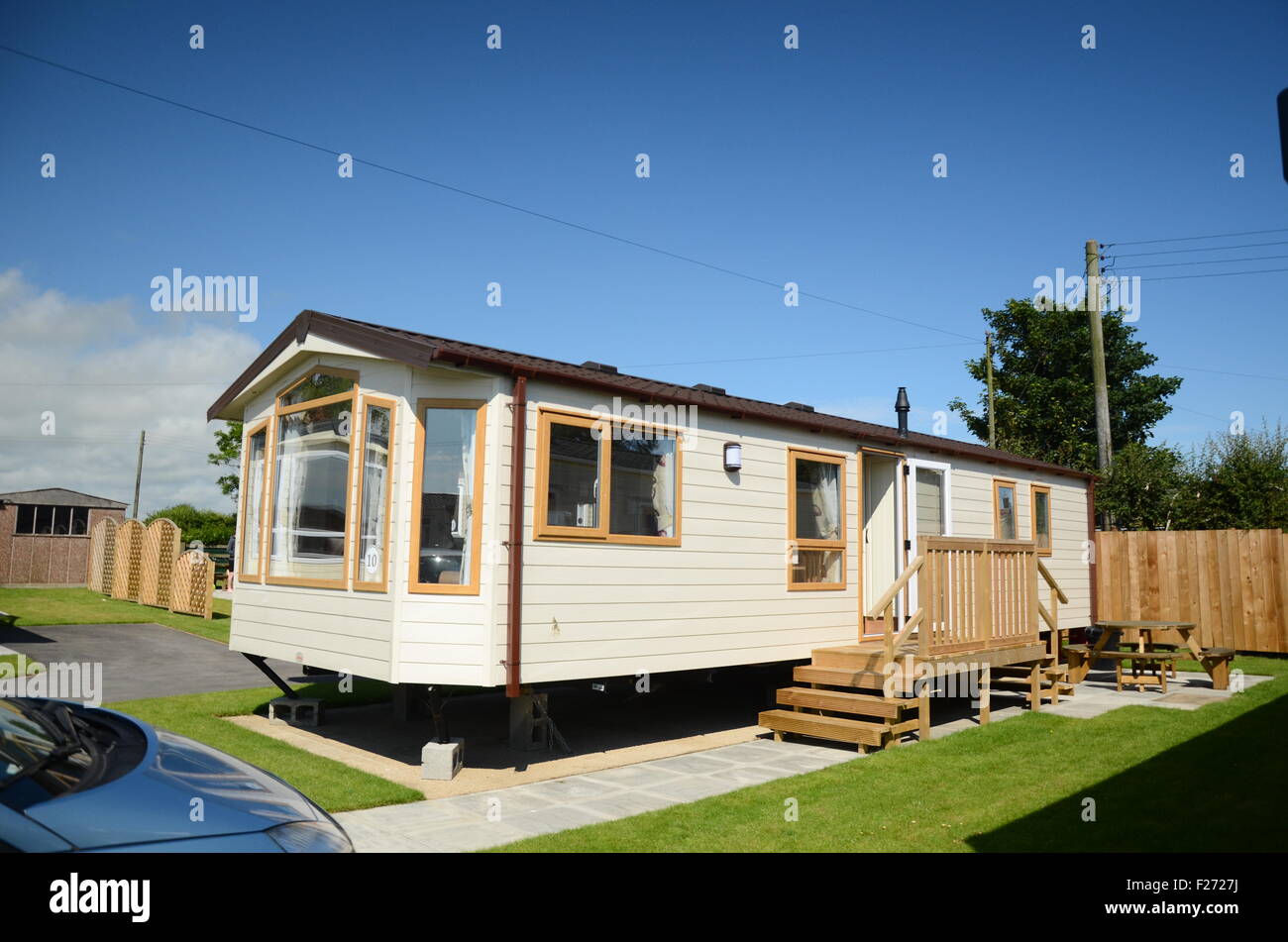 Static Caravan Holiday Park Stock Photo - Alamy