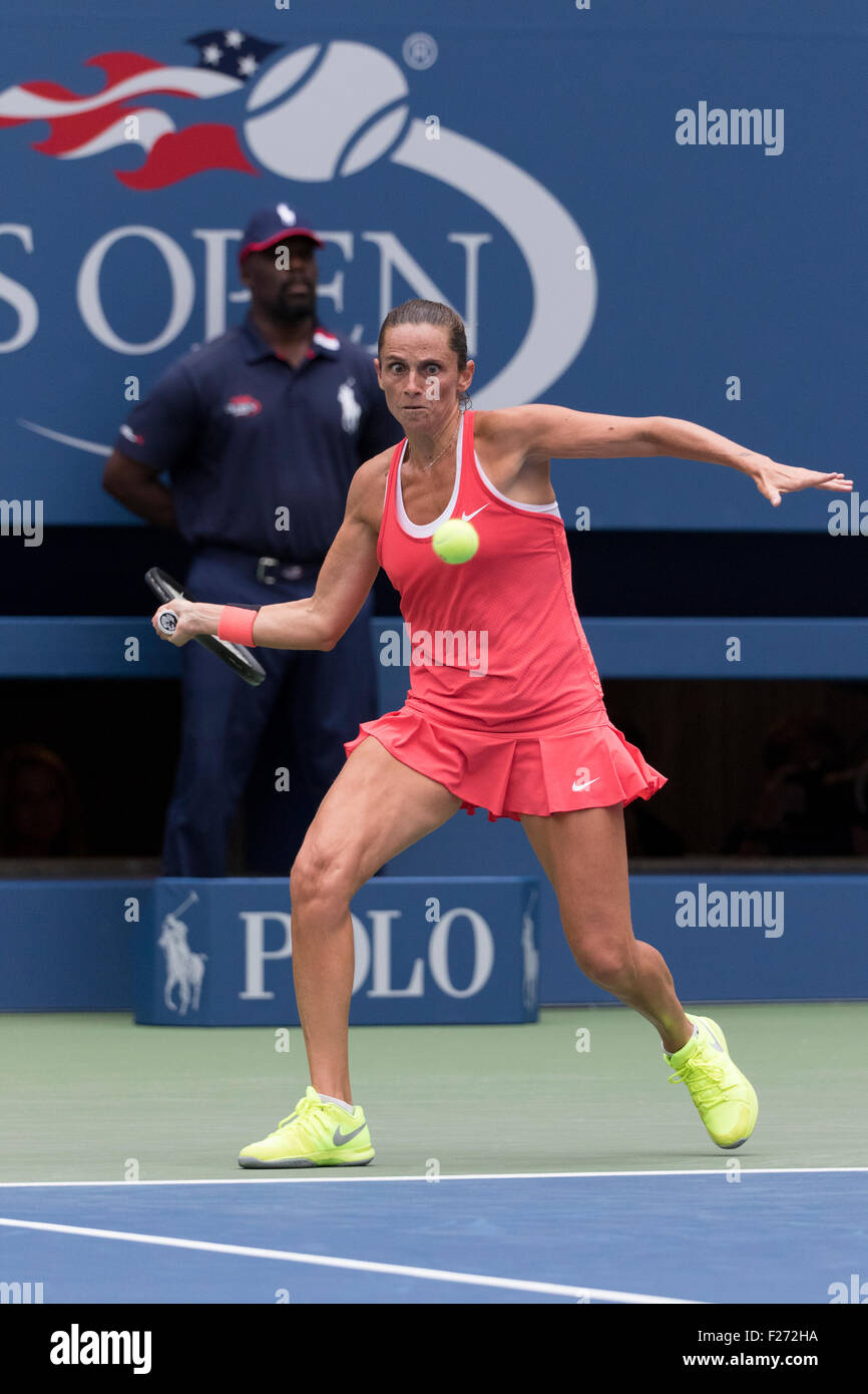 Roberta Vinci (ITA) in the Women's Final at the 2015 US Open Tennis