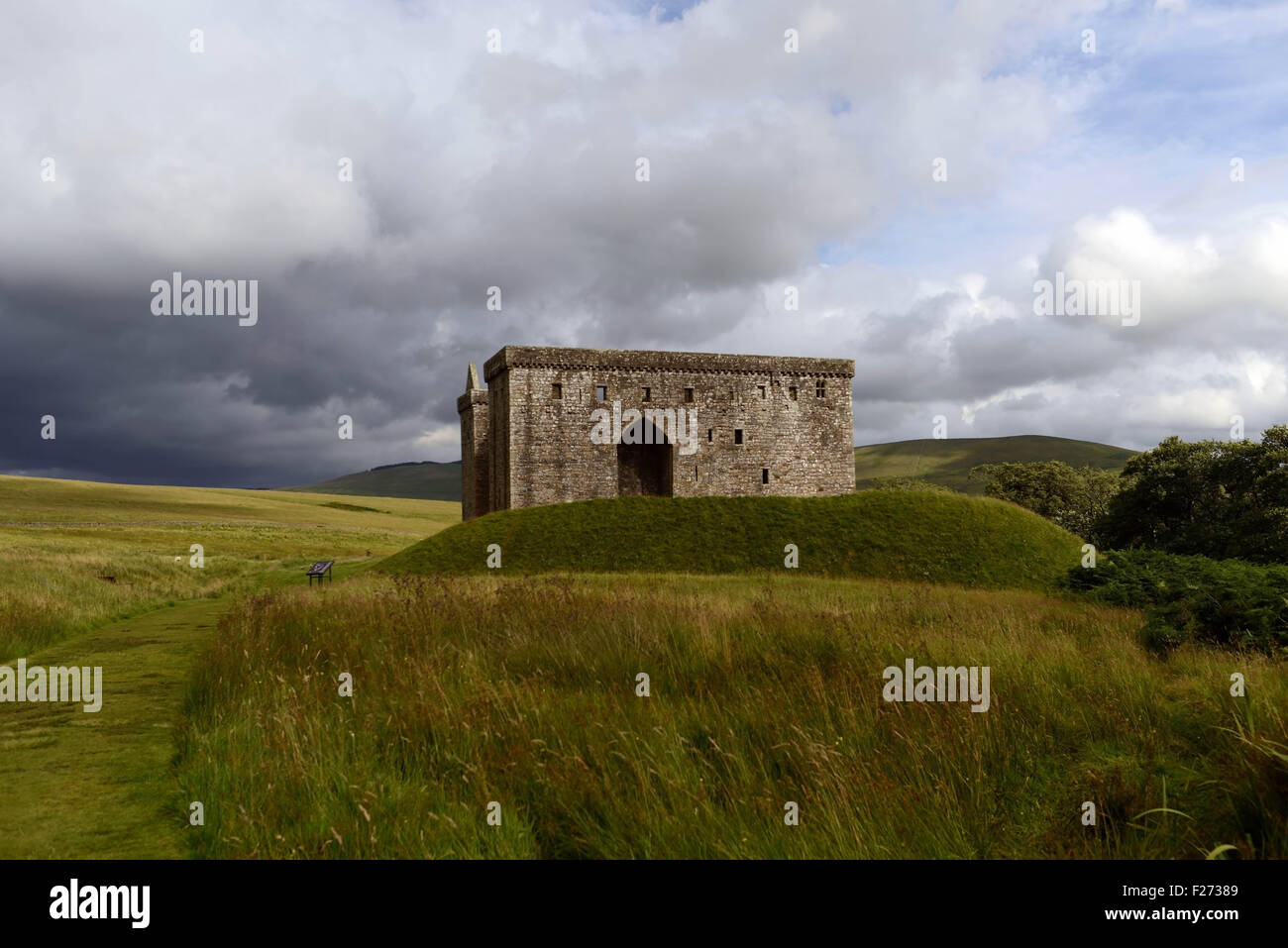 HERMITAGE CASTLE, NEAR NEWCASTLETON, THE SCOTTISH BORDERS, SCOTLAND