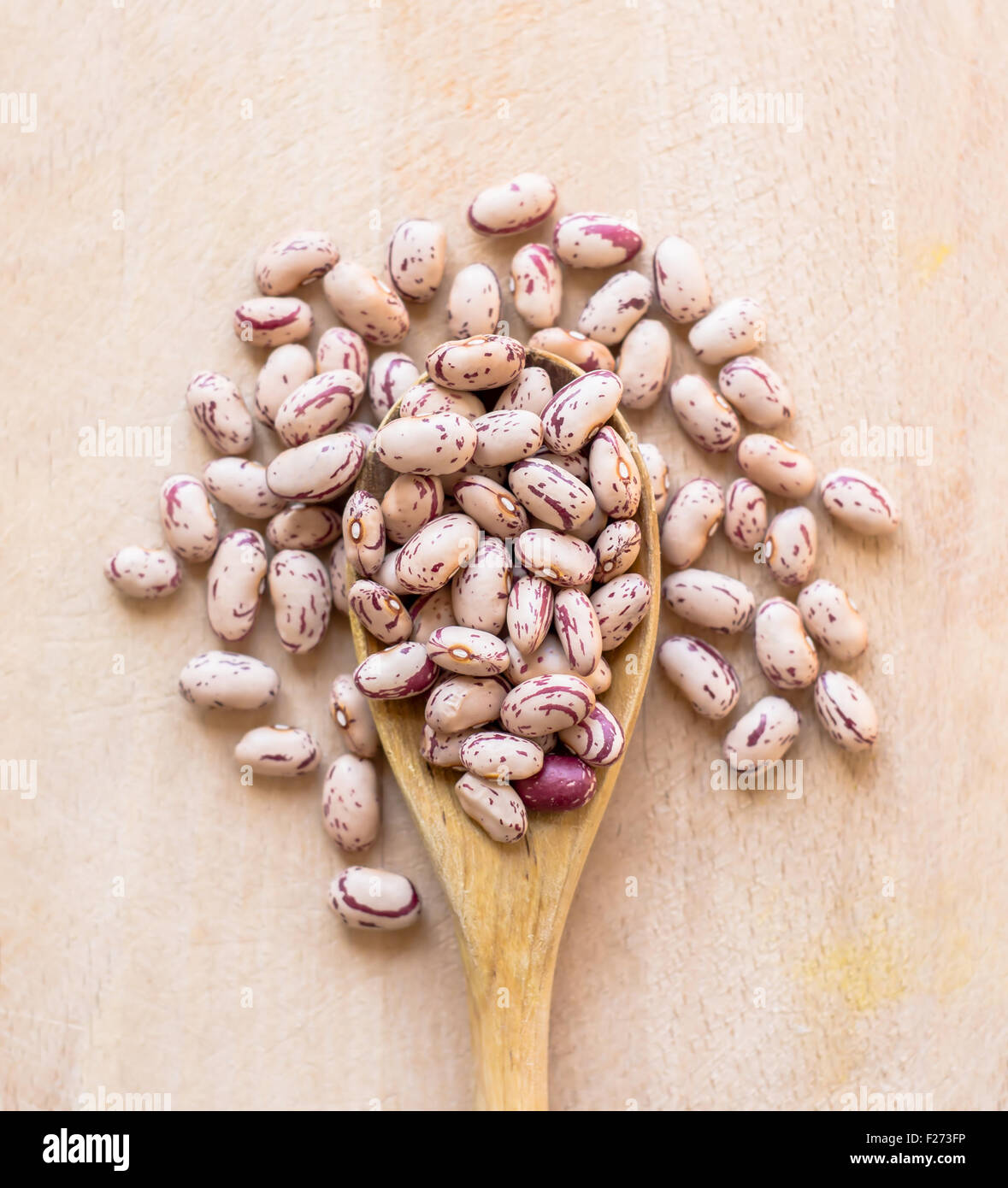 Pinto beans, gourmet cooking preparation, lifestyle image Stock Photo