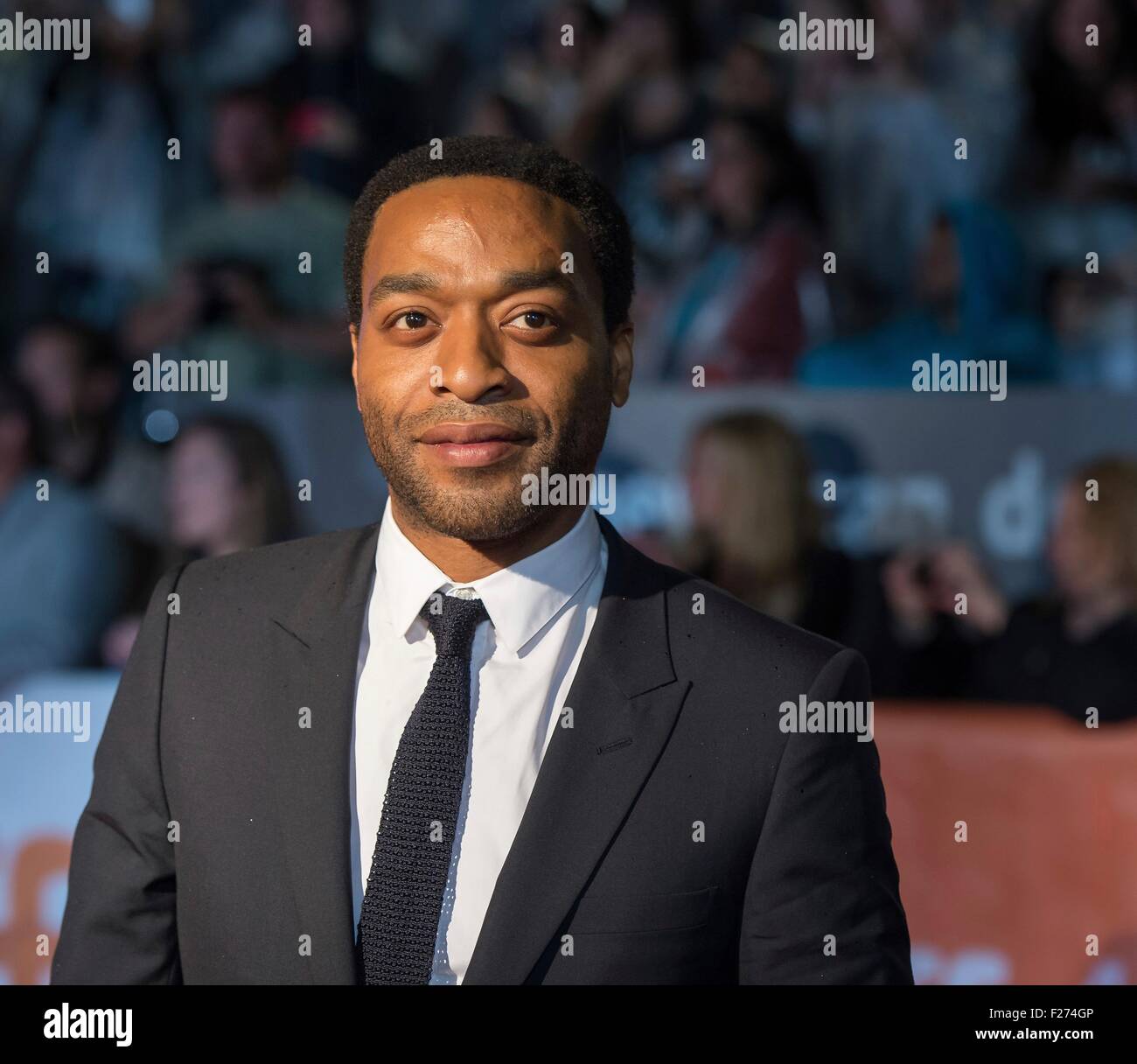 Actor Chiwetel Ejiofor attends the world premiere for The Martian at the Toronto International Film Festival at the Roy Thomson Hall September 11, 2015 in Toronto, Canada. Stock Photo