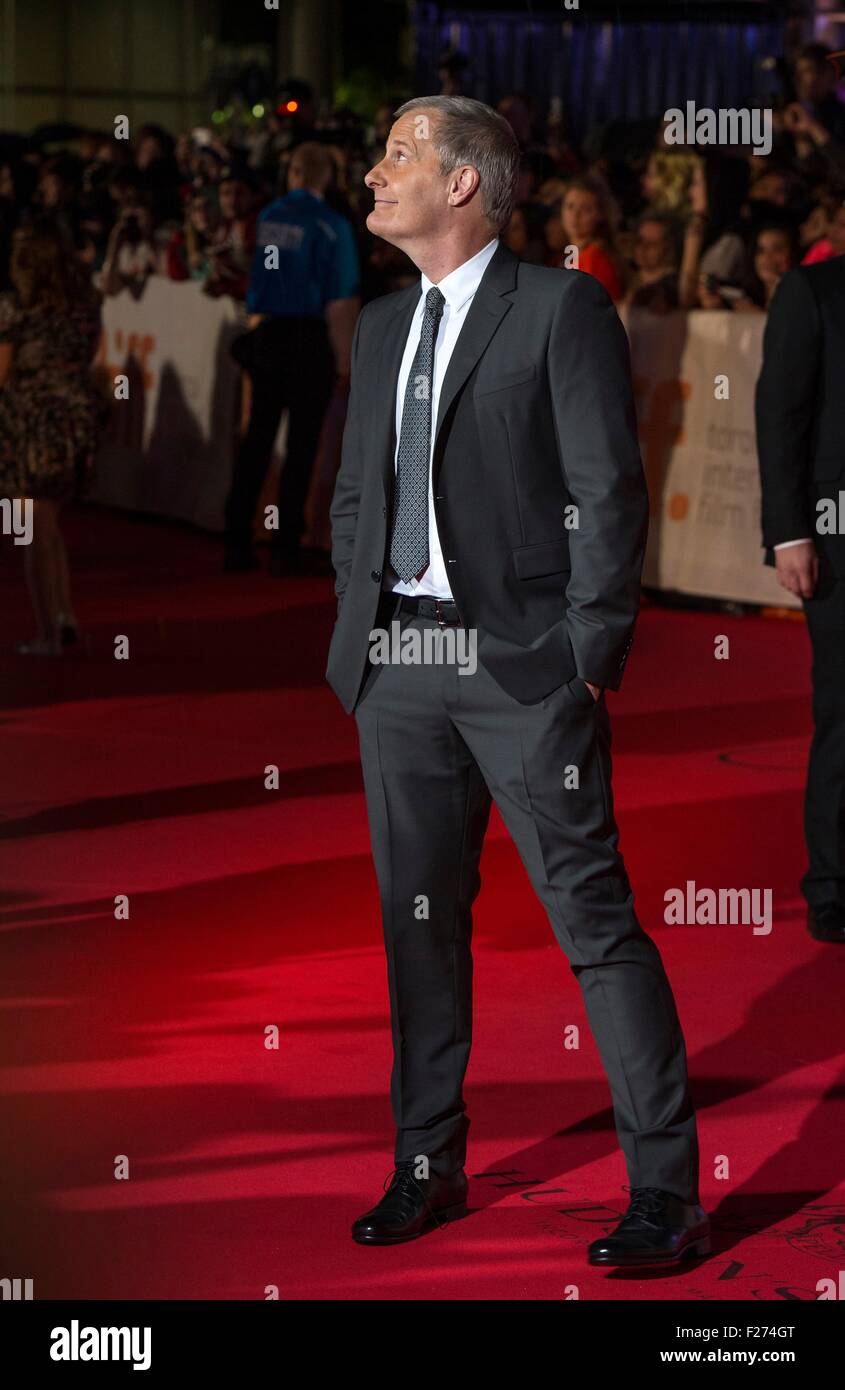 Actor Jeff Daniels attends the world premiere for The Martian at the Toronto International Film Festival at the Roy Thomson Hall September 11, 2015 in Toronto, Canada. Stock Photo