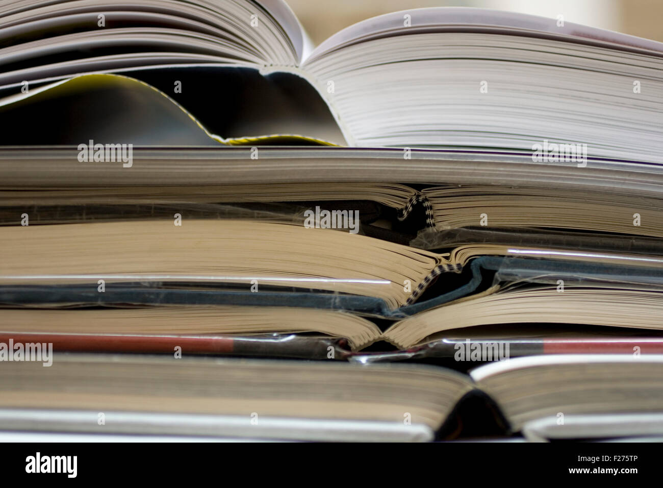 A lot of open books Stock Photo Alamy