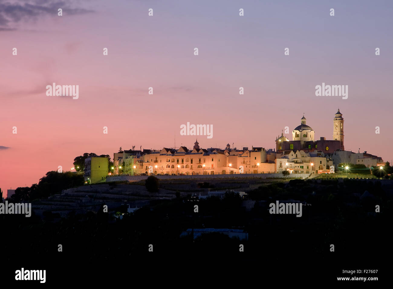 Locorotondo in Itria Valley(Italy) Stock Photo