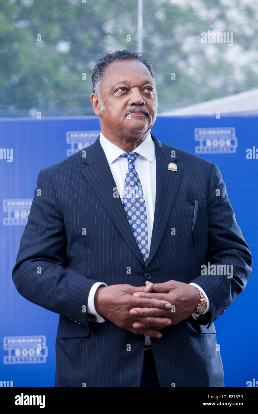 Jesse Jackson, the American civil rights activist and Baptist minister