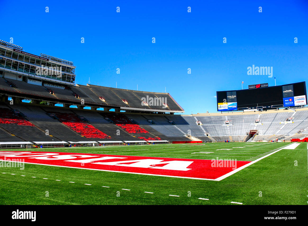Camp Randall football Stadium, home to the UWBadgers at Madison Wisconsin Stock Photo
