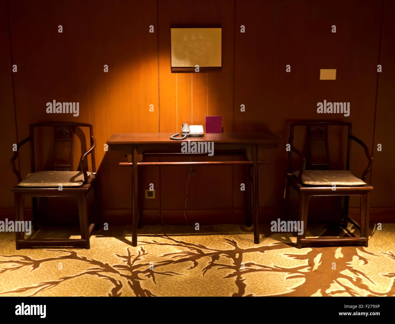 Handcrafted furniture interior Stock Photo Alamy