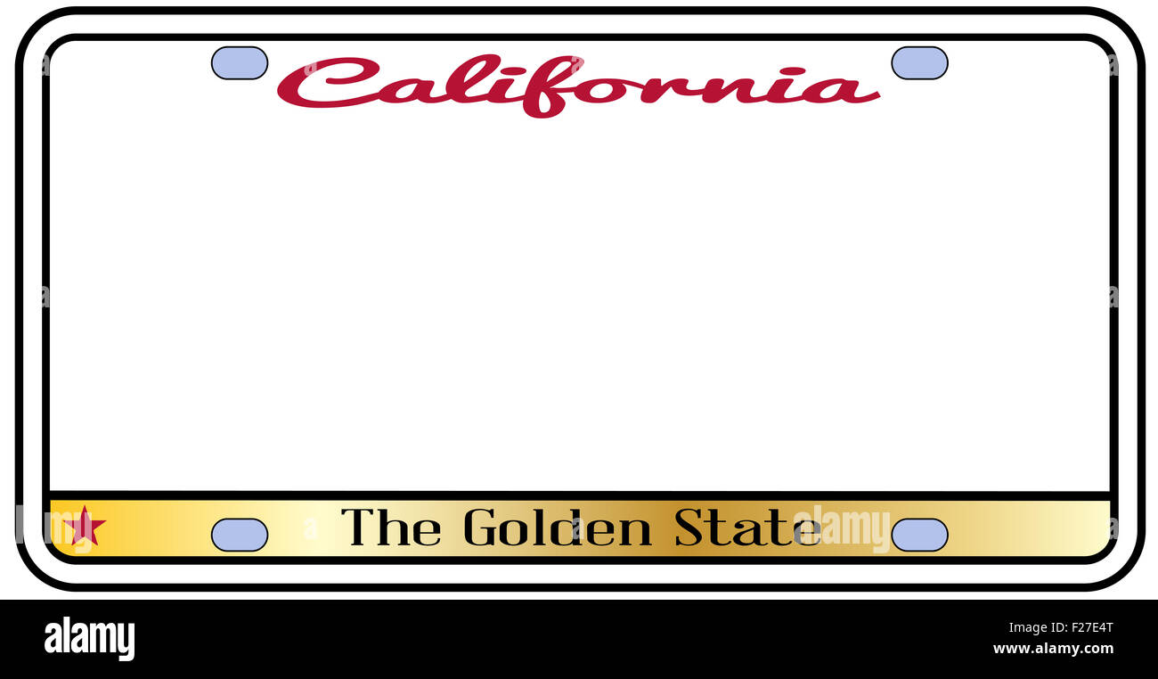 California license plate hires stock photography and images Alamy