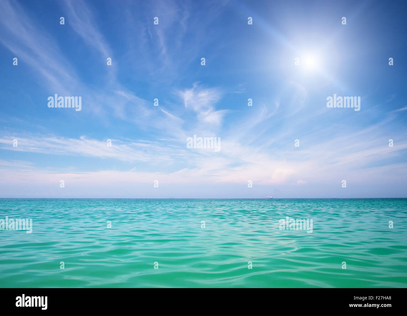 Sea and blue sky. Nature composition Stock Photo Alamy