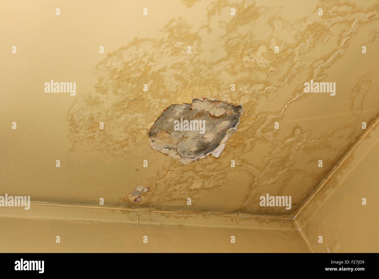 Crack In The Ceiling Of An Old House Stock Photo 87449301 Alamy