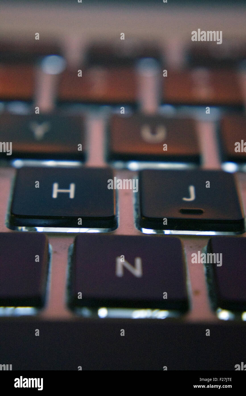 A laptop keyboard Stock Photo