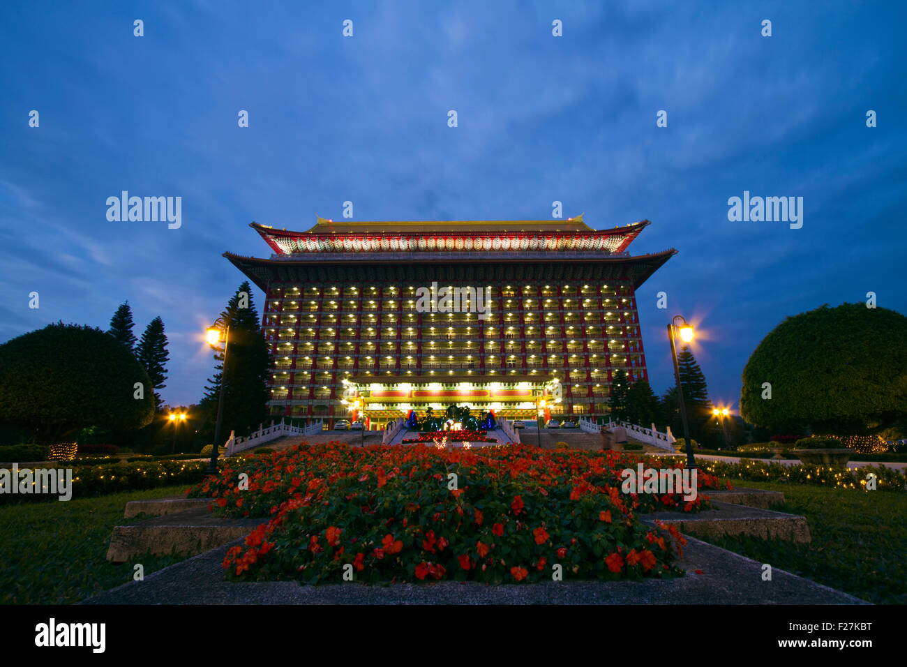 Famous landmark 'the grand-hotel' , Taipei , Taiwan Stock Photo