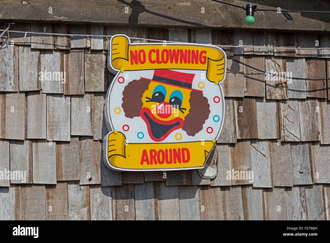 Art at Banksy's exhibition Dismaland in WestonsuperMare, England