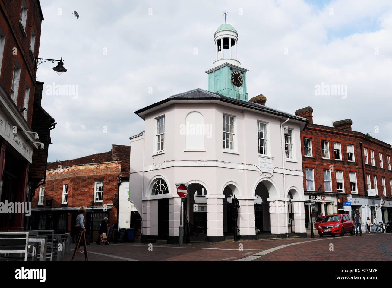 Godalming Surrey UK - The High Street Clock House Stock Photo